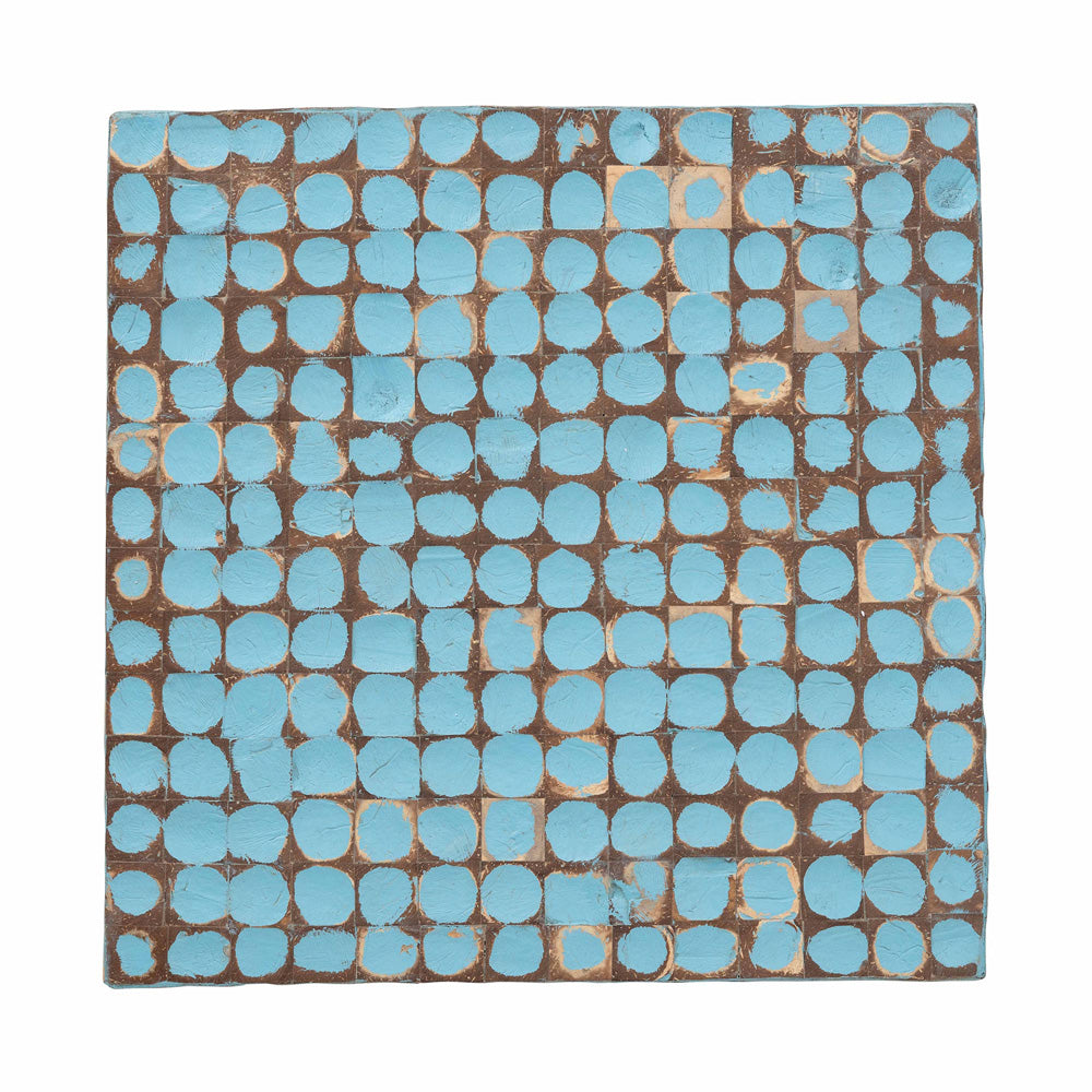 Baxton Studio - Janella End Table in Sky Blue/Natural Brown - Juliette Square-Blue-ET view 3