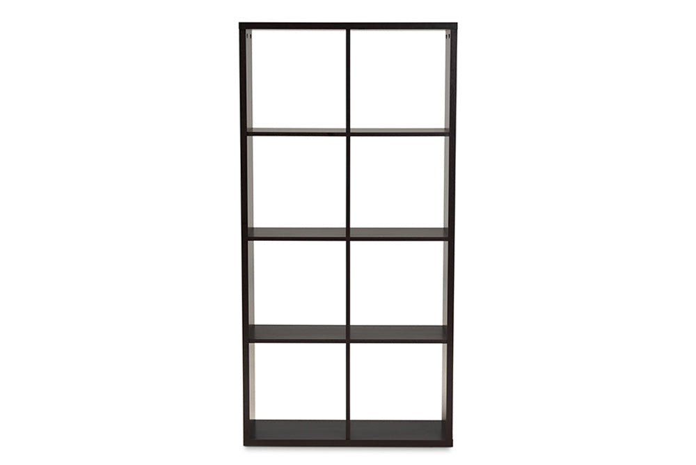 Baxton Studio - Janne Shelving Unit - SHF-BS-4X2-Wenge view 2