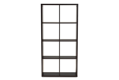 Baxton Studio - Janne Shelving Unit - SHF-BS-4X2-Wenge view 2