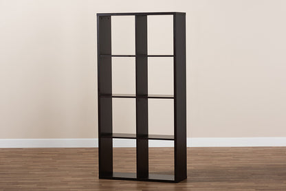 Baxton Studio - Janne Shelving Unit - SHF-BS-4X2-Wenge view 5