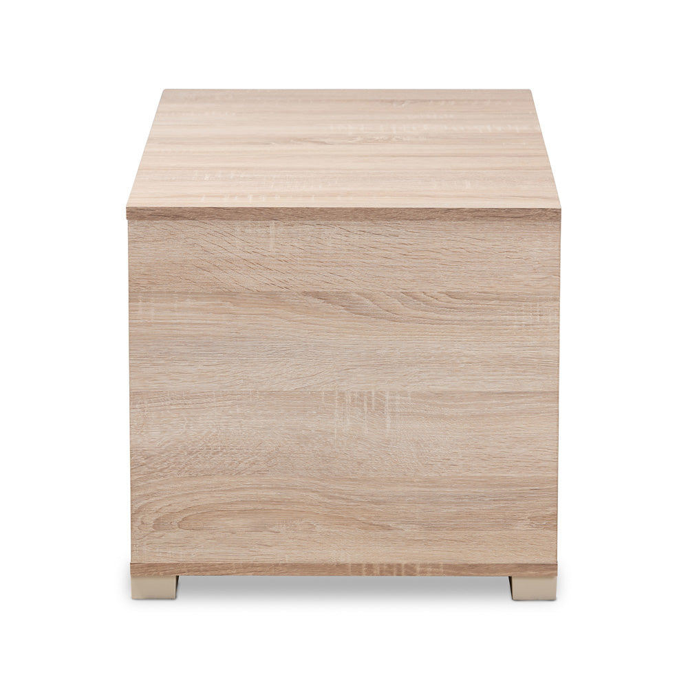 Baxton Studio - Jasper Cat House in Oak - SECHC150040WI-Hana Oak-Cat House view 3