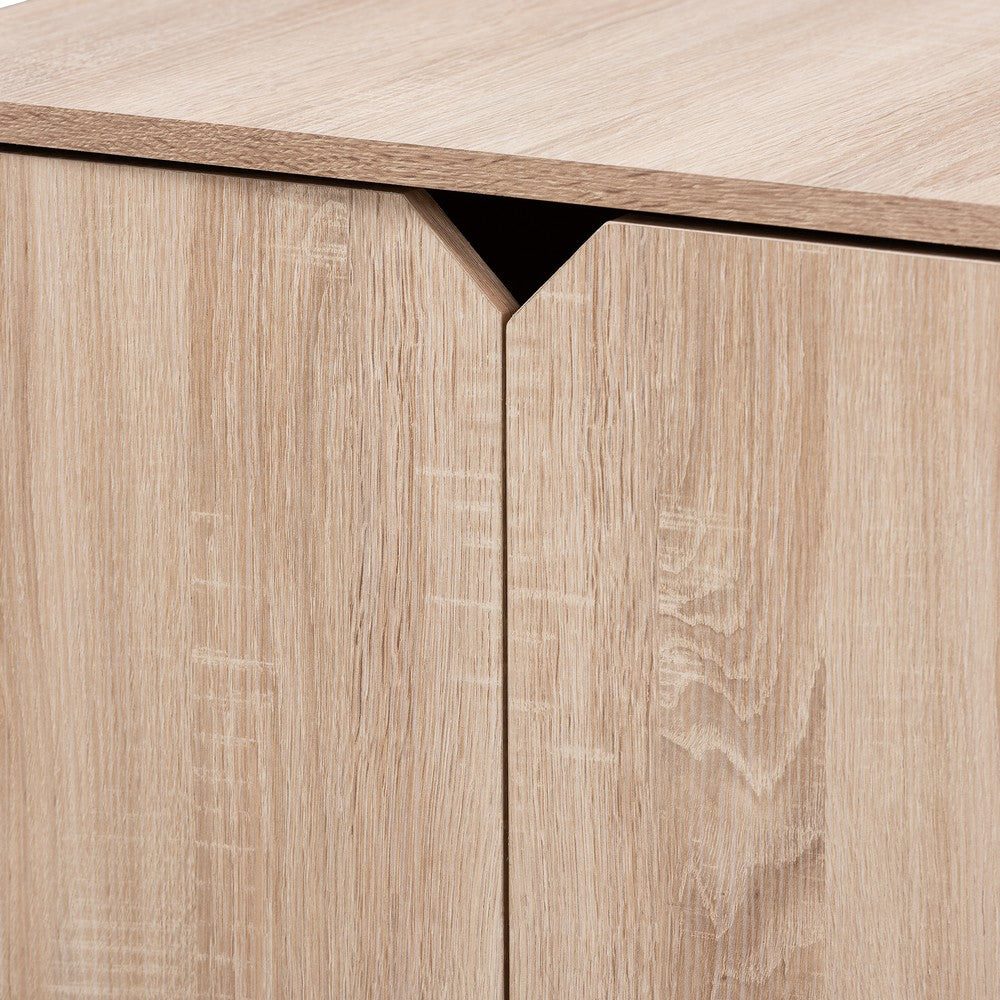 Baxton Studio - Jasper Cat House in Oak - SECHC150040WI-Hana Oak-Cat House view 6