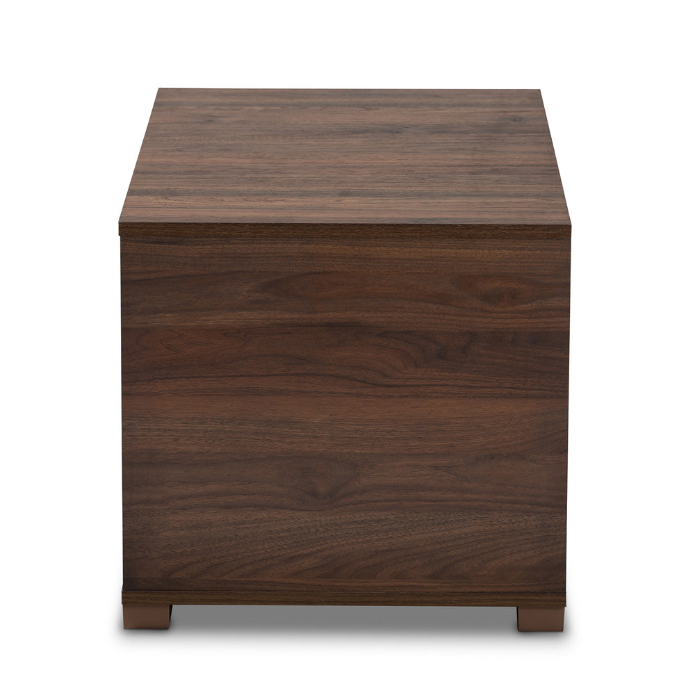 Baxton Studio - Jasper Cat House in Walnut - SECHC150040WI-Columbia-Cat House view 3