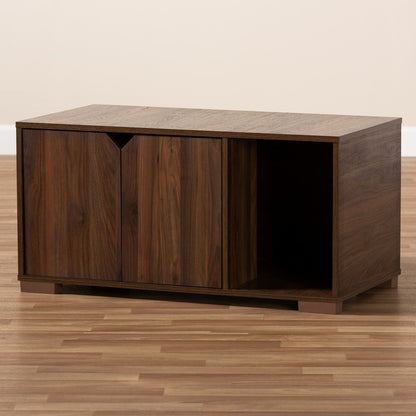 Baxton Studio - Jasper Cat House in Walnut - SECHC150040WI-Columbia-Cat House view 8