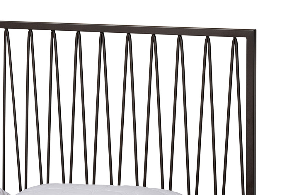 Baxton Studio - Jeanette Full Size Bed - TS-Ebba-Black-Full view 4