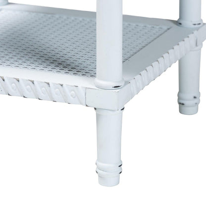 Baxton Studio - Jeanne End Table in White - JY23B392-Wooden White-ET view 4