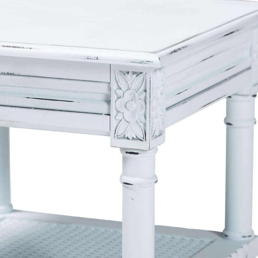 Baxton Studio - Jeanne End Table in White - JY23B392-Wooden White-ET view 5