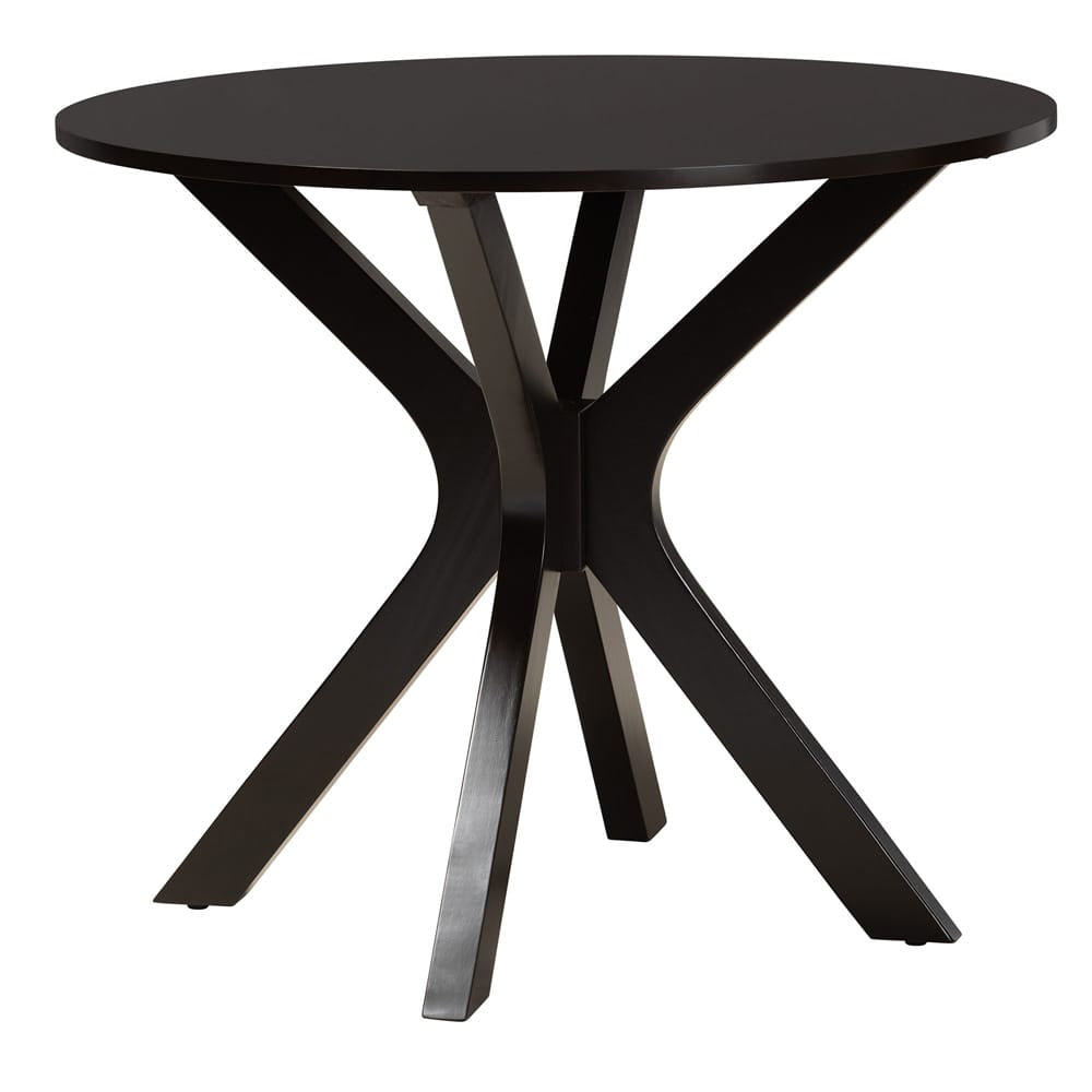 Baxton Studio - Jessie Dining Set in Beige/Dark Brown - Jessie-Sand/Dark Brown-5PC Dining Set view 3