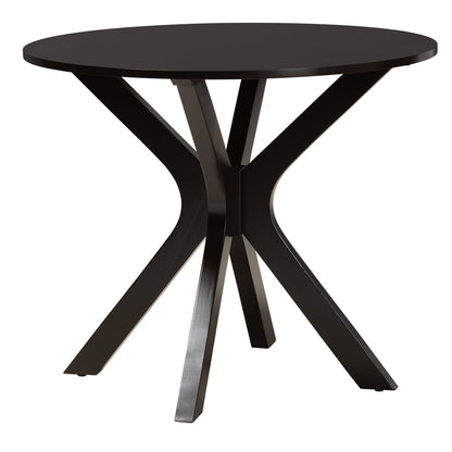 Baxton Studio - Jessie Dining Set in Grey/Dark Brown - Jessie-Grey/Dark Brown-5PC Dining Set view 3