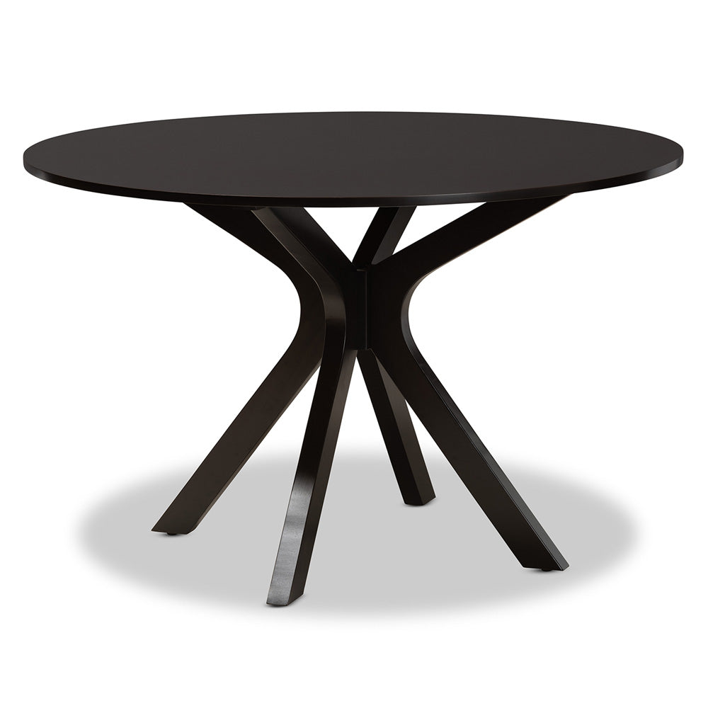 Baxton Studio - Jessie Dining Set in Grey/Dark Brown - Jessie-Grey/Dark Brown-7PC Dining Set view 3