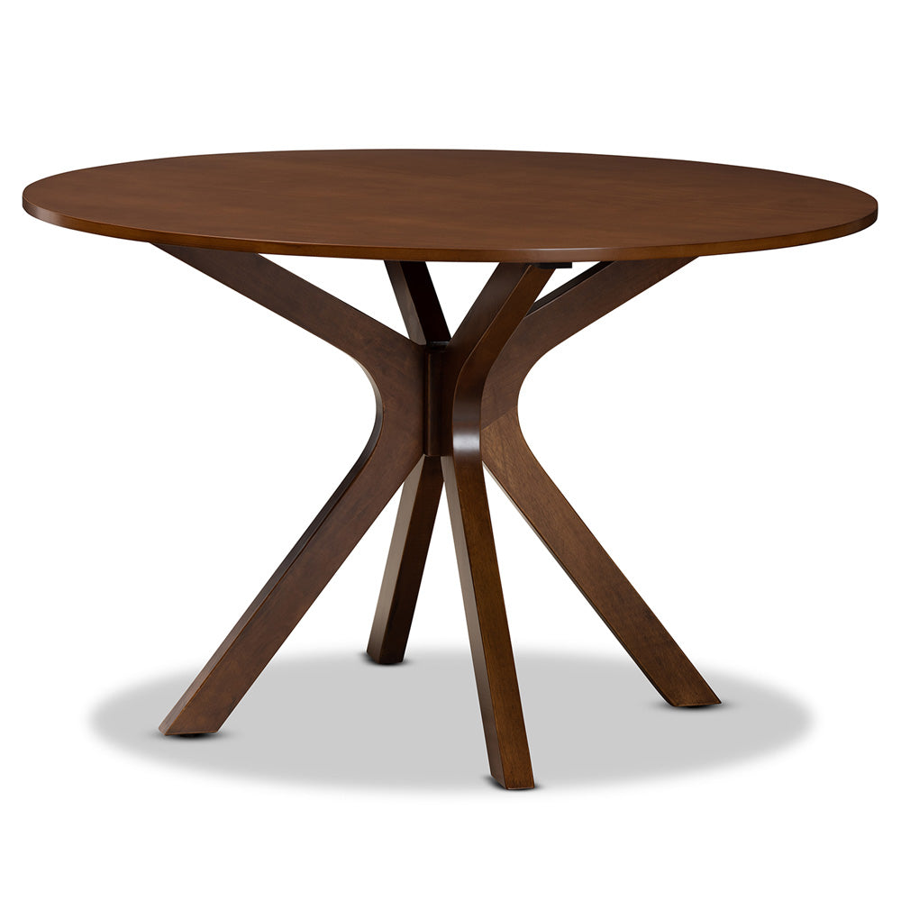 Baxton Studio - Jessie Dining Set in Grey/Walnut Brown - Jessie-Grey/Walnut-7PC Dining Set view 3