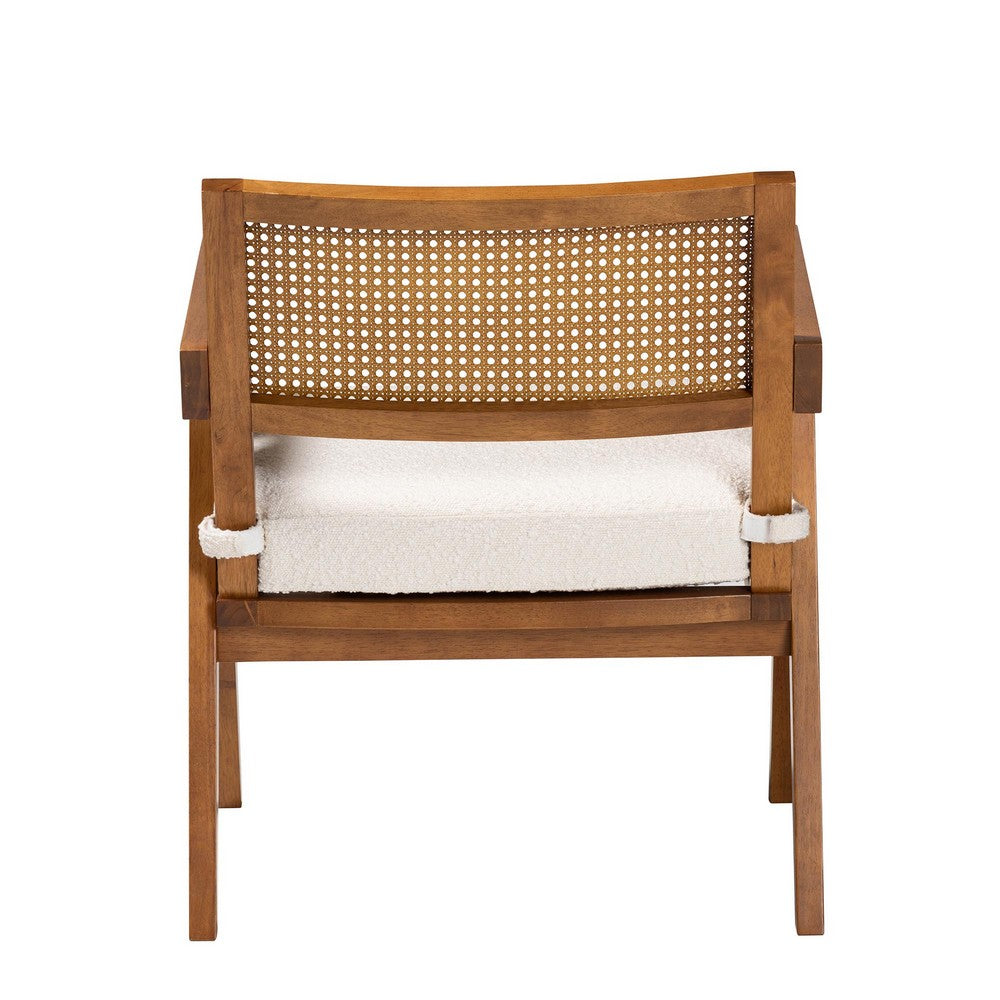 Baxton Studio - Jetsam Arm Chair in Cream/Walnut Brown - BBT5486-Maya/Cream/Walnut-CC view 4