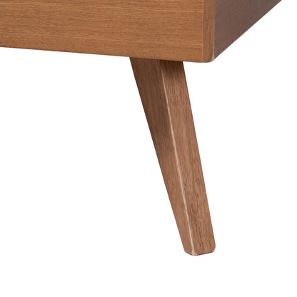 Baxton Studio - Jiro Full Bed w/ Headboard in Ash Walnut - Jiro-Ash Walnut-Full view 5