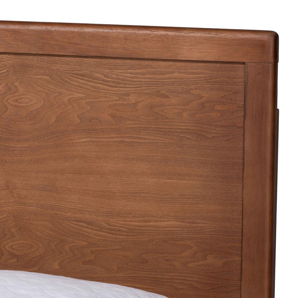 Baxton Studio - Jiro King Bed w/ Headboard in Ash Walnut - Jiro-Ash Walnut-King view 4