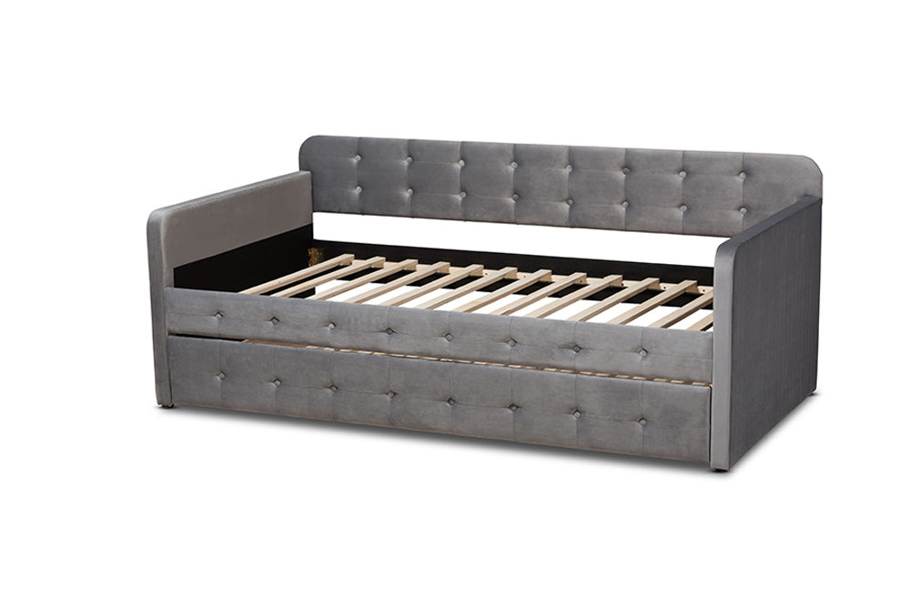 Baxton Studio - Jona Daybed - CF9183-Grey-Daybed-T/T view 4