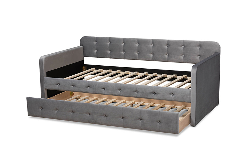 Baxton Studio - Jona Daybed - CF9183-Grey-Daybed-T/T view 6