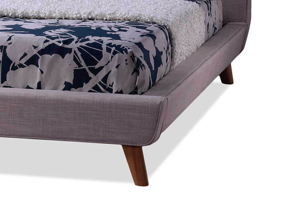 Baxton Studio - Jonesy Queen Size Bed in Beige - BBT6537-Queen-Beige view 3