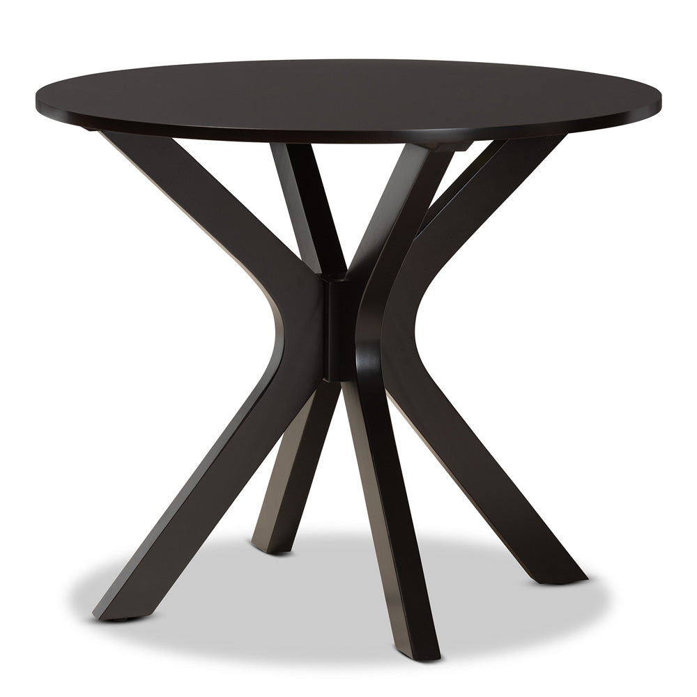 Baxton Studio - Julia Dining Set in Grey/Dark Brown - Julia-Grey/Dark Brown-5PC Dining Set view 3