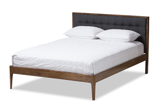 Baxton Studio - Jupiter King Size Bed - SW8085-Walnut-M17-King view 1