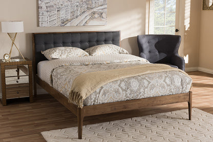 Baxton Studio - Jupiter King Size Bed - SW8085-Walnut-M17-King view 5