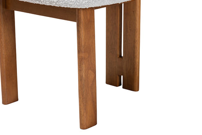 Baxton Studio - Kacela Dining Chair Set of 2 - BBT5490-Walnut/Maya Sky Grey-DC view 6