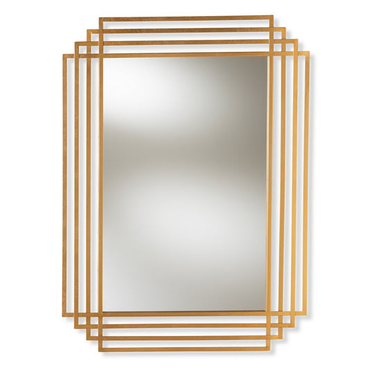 Baxton Studio - Kalinda Mirror in Antique Gold - RXW-6233 view 1