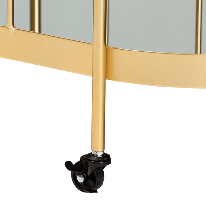 Baxton Studio - Kamal Cart in Gold - JY20A268-Gold-Cart view 5