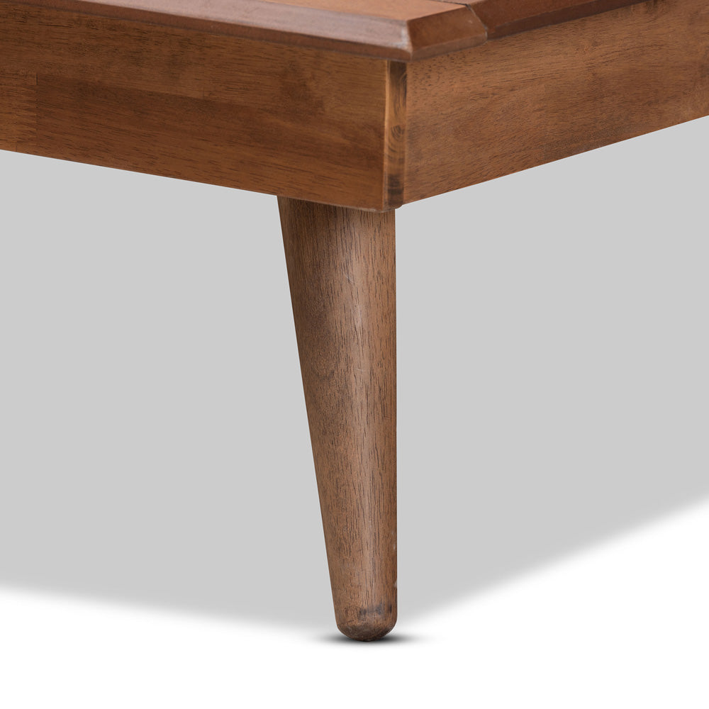 Baxton Studio - Karine Twin Size Bed in Ash Walnut - MG0004-Ash Walnut-Twin view 5