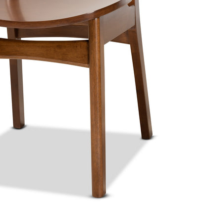 Baxton Studio - Katya Dining Set in Walnut Brown  - RH378C-Walnut-5PC Dining Set view 6