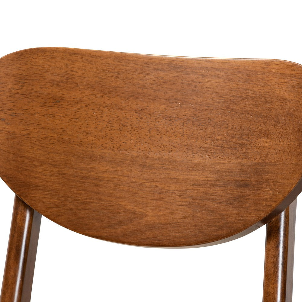 Baxton Studio - Katya Set of 2 Counter Stools in Grey/Walnut Brown - RH378P-Grey/Walnut Bent Seat-PC-2PK view 4