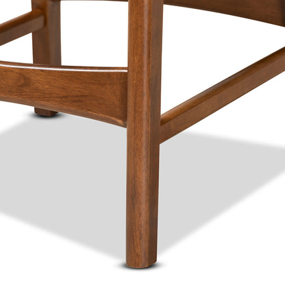 Baxton Studio - Katya Set of 2 Counter Stools in Sand/Walnut Brown - RH378P-Sand/Walnut Bent Seat-PC-2PK view 5