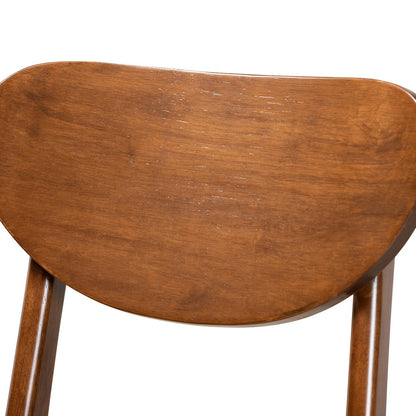 Baxton Studio - Katya Set of 2 Counter Stools in Walnut Brown - RH378P-Walnut Bent Seat-PC-2PK view 4