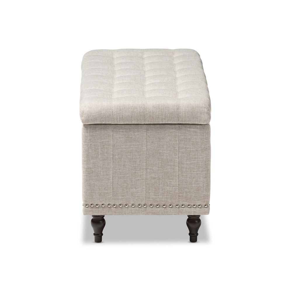 Baxton Studio - Kaylee Storage Bench in Beige - BBT3137-OTTO-Beige-H1217-3 view 2