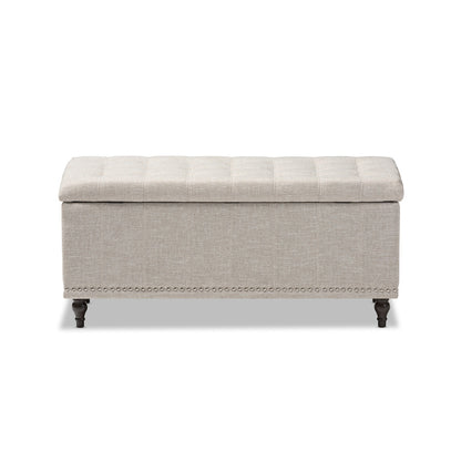 Baxton Studio - Kaylee Storage Bench in Beige - BBT3137-OTTO-Beige-H1217-3 view 3