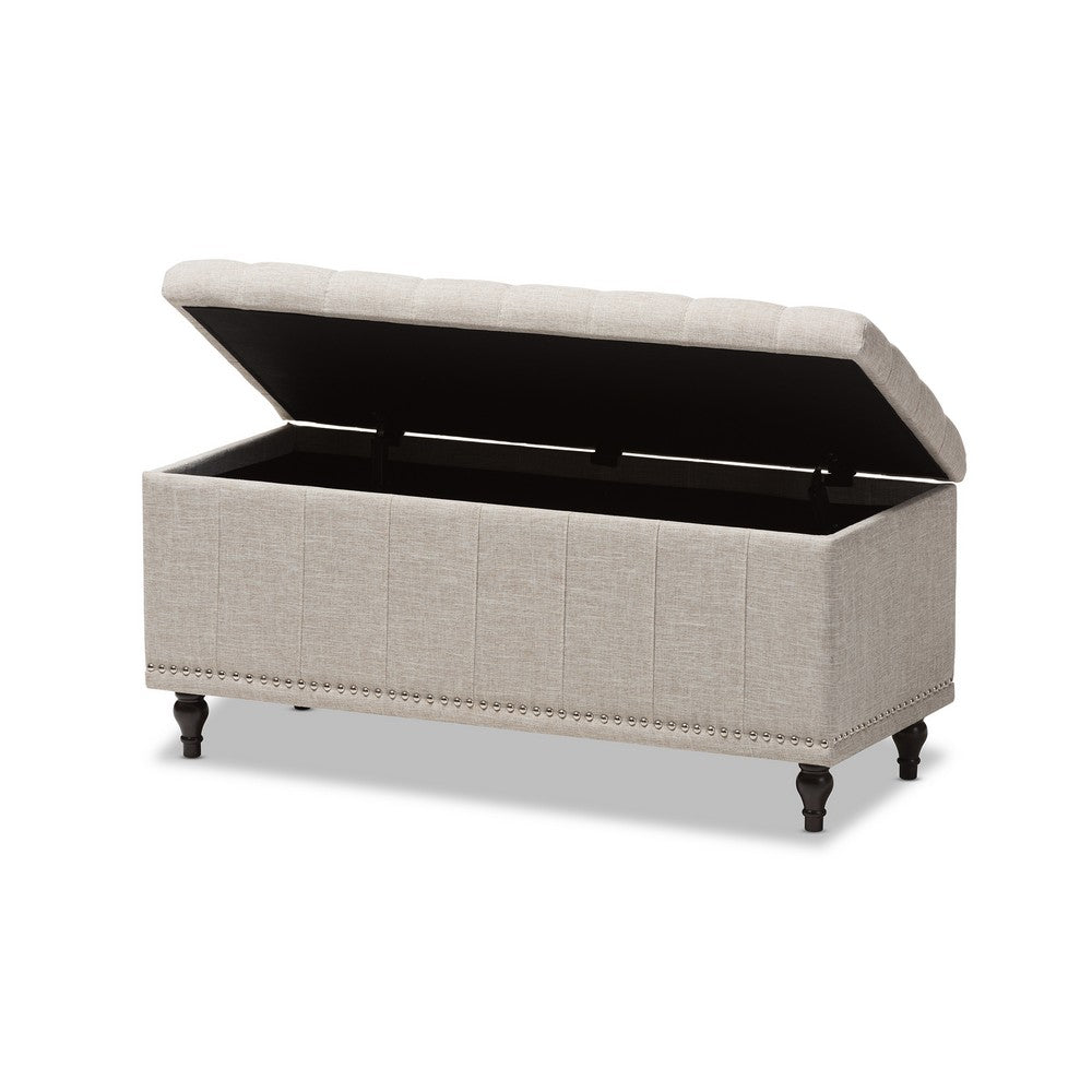 Baxton Studio - Kaylee Storage Bench in Beige - BBT3137-OTTO-Beige-H1217-3 view 4