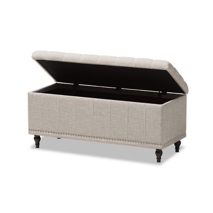 Baxton Studio - Kaylee Storage Bench in Beige - BBT3137-OTTO-Beige-H1217-3 view 4