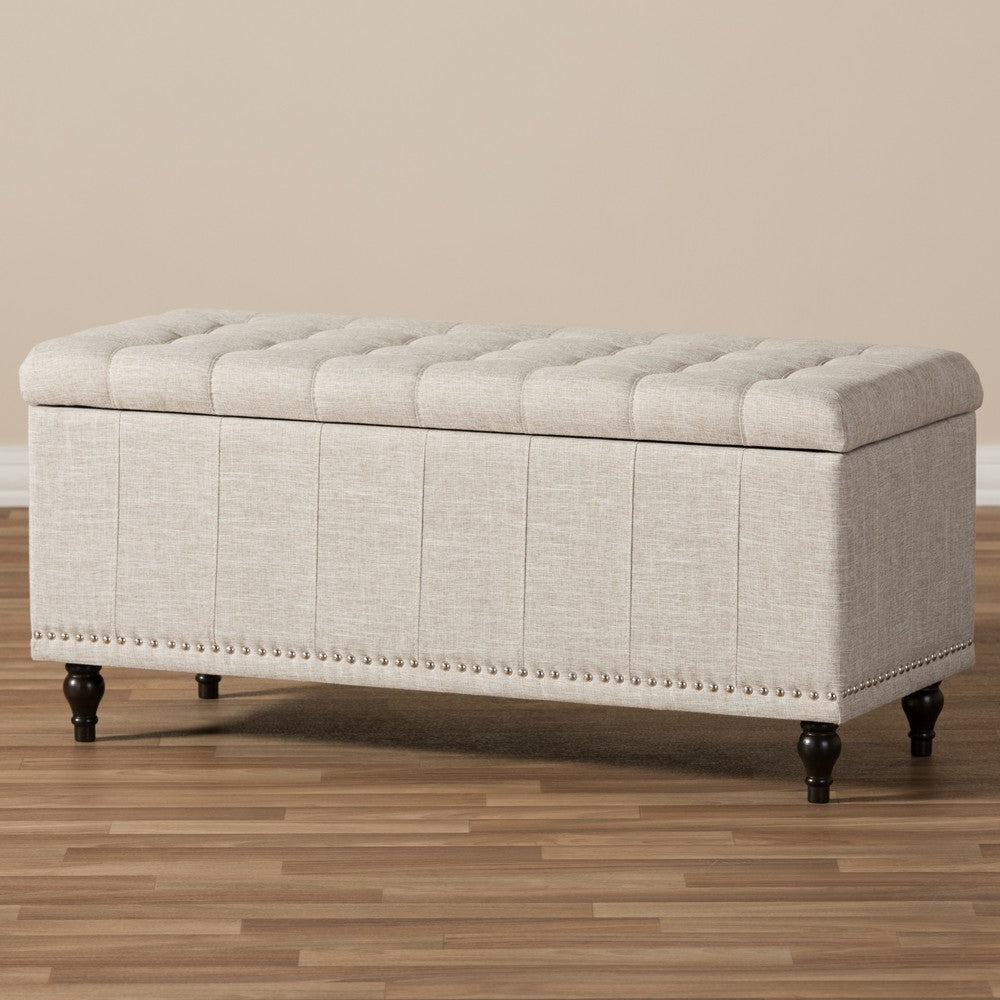 Baxton Studio - Kaylee Storage Bench in Beige - BBT3137-OTTO-Beige-H1217-3 view 8