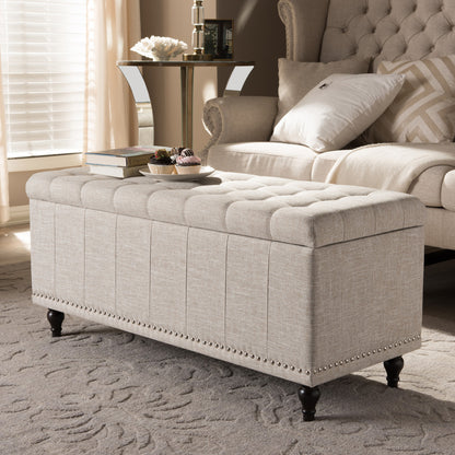 Baxton Studio - Kaylee Storage Bench in Beige - BBT3137-OTTO-Beige-H1217-3 view 9