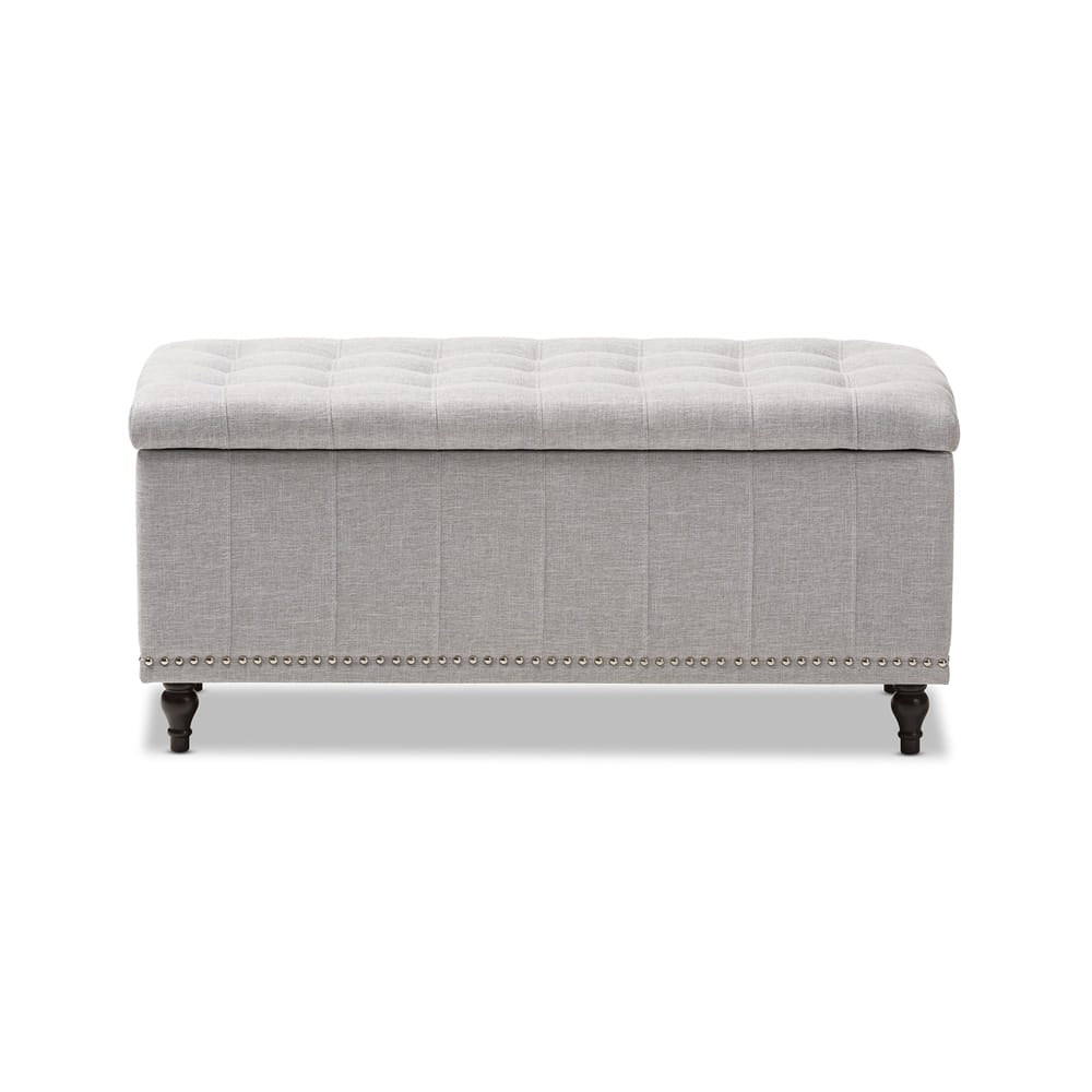 Baxton Studio - Kaylee Storage Bench in Grayish Beige - BBT3137-OTTO-Greyish Beige-H1217-14 view 1