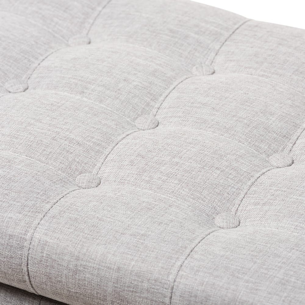 Baxton Studio - Kaylee Storage Bench in Grayish Beige - BBT3137-OTTO-Greyish Beige-H1217-14 view 6
