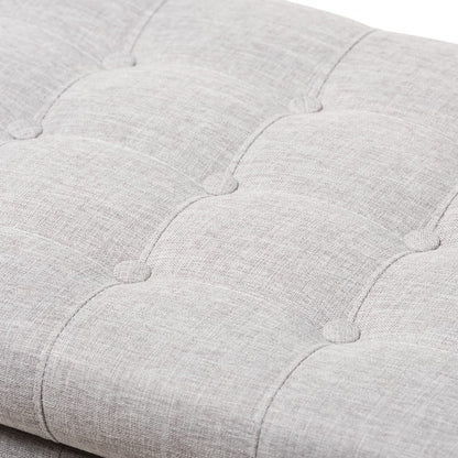 Baxton Studio - Kaylee Storage Bench in Grayish Beige - BBT3137-OTTO-Greyish Beige-H1217-14 view 6