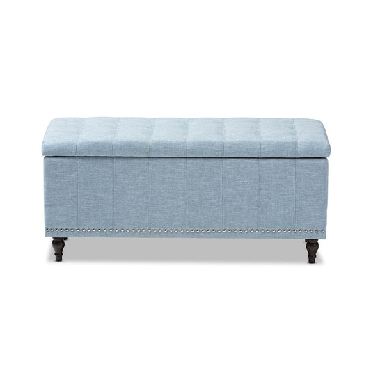 Baxton Studio - Kaylee Storage Bench in Light Blue - BBT3137-OTTO-Light Blue-H1217-21 view 1