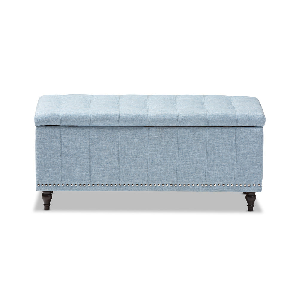 Baxton Studio - Kaylee Storage Bench in Light Blue - BBT3137-OTTO-Light Blue-H1217-21 view 3