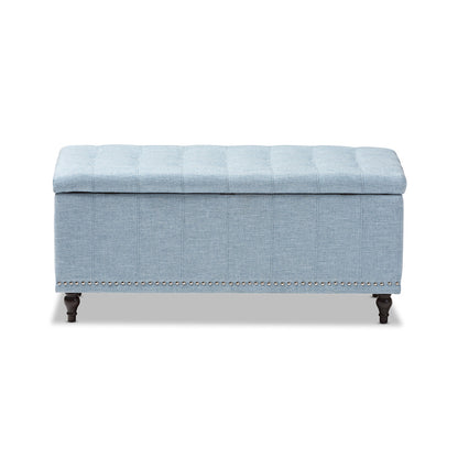 Baxton Studio - Kaylee Storage Bench in Light Blue - BBT3137-OTTO-Light Blue-H1217-21 view 3