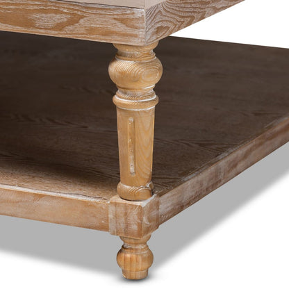Baxton Studio - Kelly Ottoman in Beige/Greywashed - JY-0001-Beige/Greywashed-Otto view 4