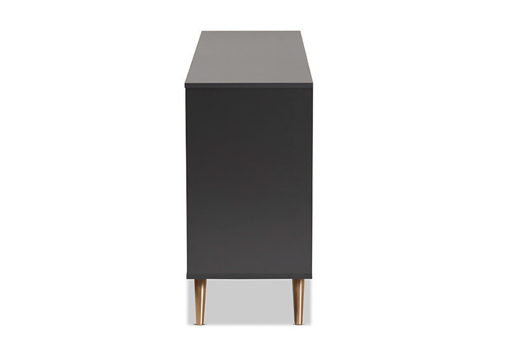 Baxton Studio - Kelson Dresser - LV19COD19231-Dark Grey-6DW-Dresser view 4
