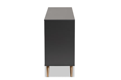Baxton Studio - Kelson Dresser - LV19COD19231-Dark Grey-6DW-Dresser view 4