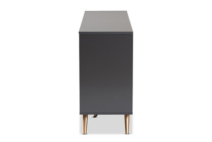 Baxton Studio - Kelson Sideboard - LV19BFT1917-Dark Grey-Buffet view 4
