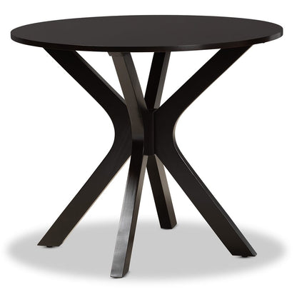 Baxton Studio - Kenji Dining Table in Dark Brown - RH7208T-Dark Brown-35-IN-DT view 1