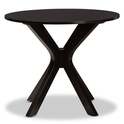 Baxton Studio - Kenji Dining Table in Dark Brown - RH7208T-Dark Brown-35-IN-DT view 2